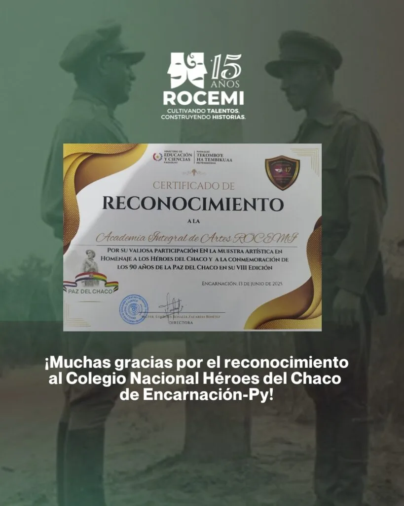 ROCEMI conmemora 90 años de la Paz del Chaco